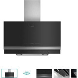 Siemens LC97FVW60 90 cm Cam Yüzey Bacalı-Bacasız Duvar Tipi Davlumbaz Siyah