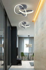 Decorita Tekli Metalik Sarkıt Modern Cam Salon-Oturma Odası Avize