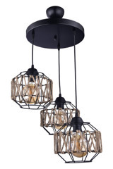 Özbak Avize Tekli Beyaz Şapkalı Modern Plastik Salon-Oturma Odası Avize