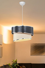 Luna Lighting 3'lü Sarı Kristal Taşlı Modern Metal Salon-Oturma Odası Avize