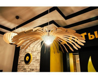 Fer Avize Goldina 3'lü Altın Metal Modern Cam Salon-Oturma Odası Avize