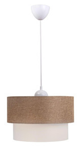 Abralight Tekli Kahverengi Pasta Modern Plastik Salon-Oturma Odası Avize