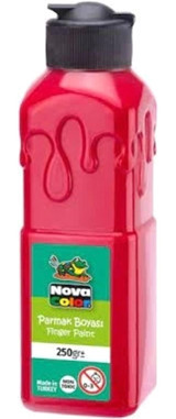 Nova Color Nc-442 250 ml Kırmızı Parmak Boyası