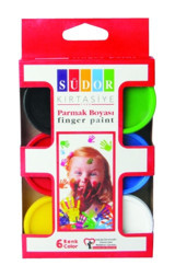 Südor 30 ml 6'lı Çok Renkli Parmak Boyası