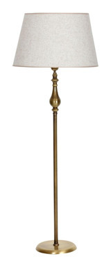 Vinner Eskitme Metal Ayaklı Tek Ayak Konik Lambader 170 cm Beyaz
