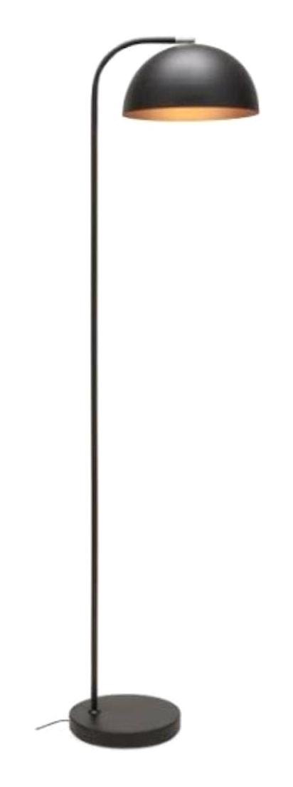 D-light Retro Metal Ayaklı Tek Ayak Küre Lambader 195 cm Siyah