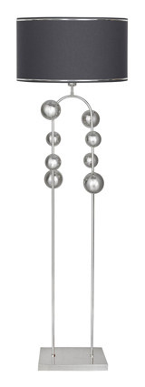 Vinner Şeritli Metal Ayaklı Tek Ayak Silindir Lambader 160 cm Antrasit