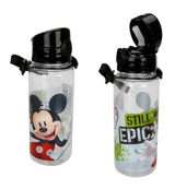 Frocx Mickey Mouse Pipetli Siyah Okul Çocuk Matara 500 ml
