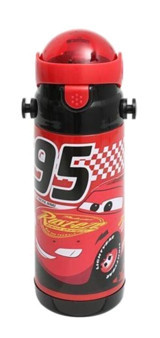 Frocx Disney Cars Pipetli Kırmızı Okul Çocuk Matara 500 ml