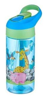Vagonlife Tritan Pipetli Mavi Okul Çocuk Suluk 500 ml
