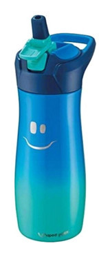 Maped Gülen Yüz Pipetli Mavi Okul Çocuk Matara 580 ml