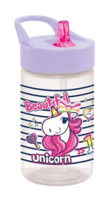 Herevin Pipetli Pembe Okul Çocuk Matara 550 ml