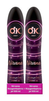 Okey Nirvana Su Bazlı Kayganlaştırıcı Jel 2x200 ml