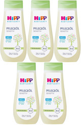 Hipp Babysanft Organik Bademli Bebek Masaj Yağı 5x200 ml