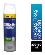 Gillette Series Hassas Ciltler İçin Seyahat Boy Tıraş Köpüğü 250 ml