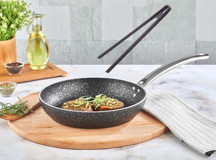 Kahramanlar Silikon Maşa Granit 24 cm Tava