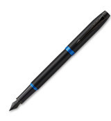 Parker Vibrant Rings Kartuşlu Paslanmaz Çelik Doldurulabilir M Siyah Dolma Kalem