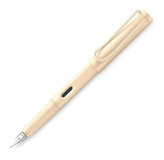 Lamy Safari Özel Üretim Kartuşlu-Pistonlu Metal Doldurulabilir F Krem Dolma Kalem