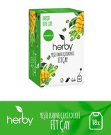 Herby Çekirdekli Fit Yeşil Organik Karışık Bitki Çayı 18 Adet
