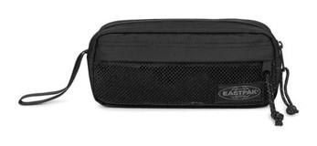 Eastpak Double Pouch EK0A5BIV008 Siyah Düz Bez Bölmeli Çift Gözlü Dikdörtgen Cüzdan Kalemlik