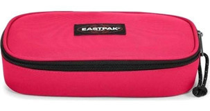 Eastpak Single Pembe Düz Bez Bölmeli Çift Gözlü Oval Cüzdan Kalemlik