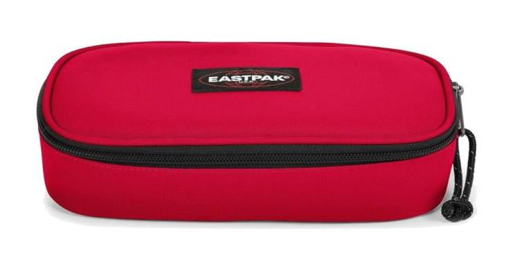 Eastpak Single Kırmızı Düz Bez Bölmeli Tek Gözlü Oval Cüzdan Kalemlik