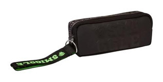 Smiggle Siyah Düz Bez Bölmeli Tek Gözlü Dikdörtgen Cüzdan Kalemlik