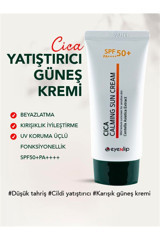 Eyenlip Beauty Cica Calming 50 Faktör Hassas Ciltler İçin Nemlendirici Yaşlanma Karşıtı Yağsız Suya Dayanıklı Yüz Güneş Kremi 50 ml