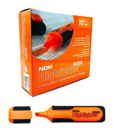 Noki 9000T 10'lu Neon Turuncu Kesik Uçlu Fosforlu Kalem