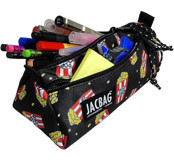 Jacbag Jac-02 Kırmızı-Sarı Bölmeli Çift Gözlü Cüzdan Kalemlik
