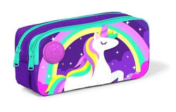Coral High 22294 Unicorn Yeşil Bölmeli Çift Gözlü Cüzdan Kalemlik