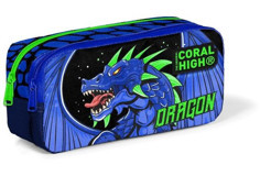 Coral High 12057 Siyah Bölmeli Çift Gözlü Cüzdan Kalemlik