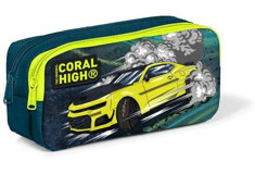 Coral High 12067 Sarı Bölmeli Çift Gözlü Cüzdan Kalemlik