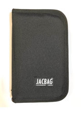 Jacbag Jac-23 Siyah Bölmeli Düz Katlanabilir 3 Gözlü Cüzdan Kalemlik