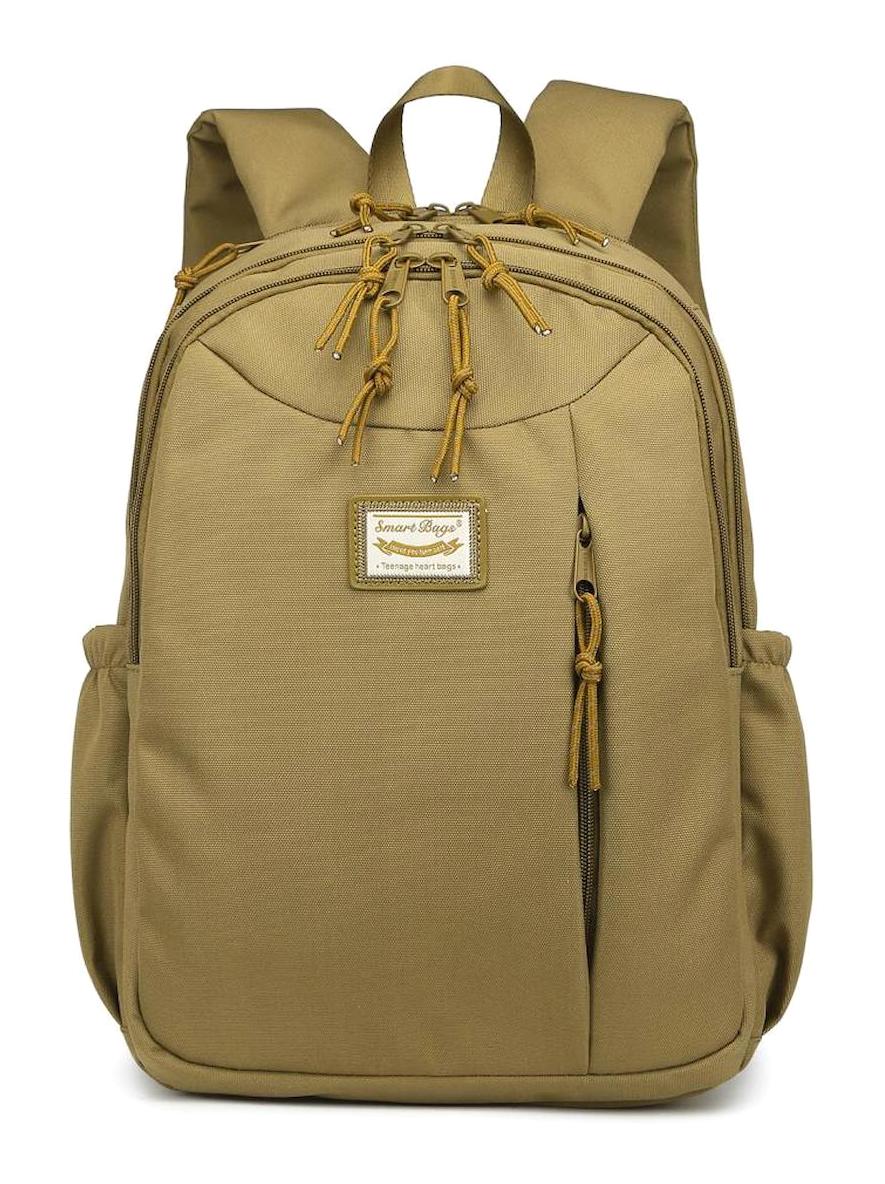 Smart Bags 3200 Çok Gözlü Kahverengi Lise-Üniversite Kız Çocuk Sırt Çantası