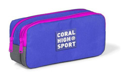 Coral High 22278 Gri Bölmeli Çift Gözlü Cüzdan Kalemlik