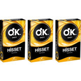 Okey Hisset İnce Prezervatif 3x10'lu