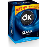 Okey Klasik Prezervatif 30'lu