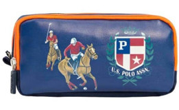 U.S. Polo Assn. Plklk23308 Mavi Bölmeli Çift Gözlü Cüzdan Kalemlik