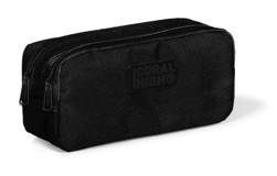 Coral High 22196 Siyah Bölmeli Çift Gözlü Cüzdan Kalemlik