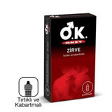 Okey Zirve Tırtıklı Prezervatif 10'lu
