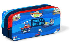 Coral High 22162 Lacivert Bölmeli Çift Gözlü Cüzdan Kalemlik