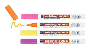 Edding 4085 4 Adet Doldurulabilir Silinebilir Çok Renkli Tahta Kalemi