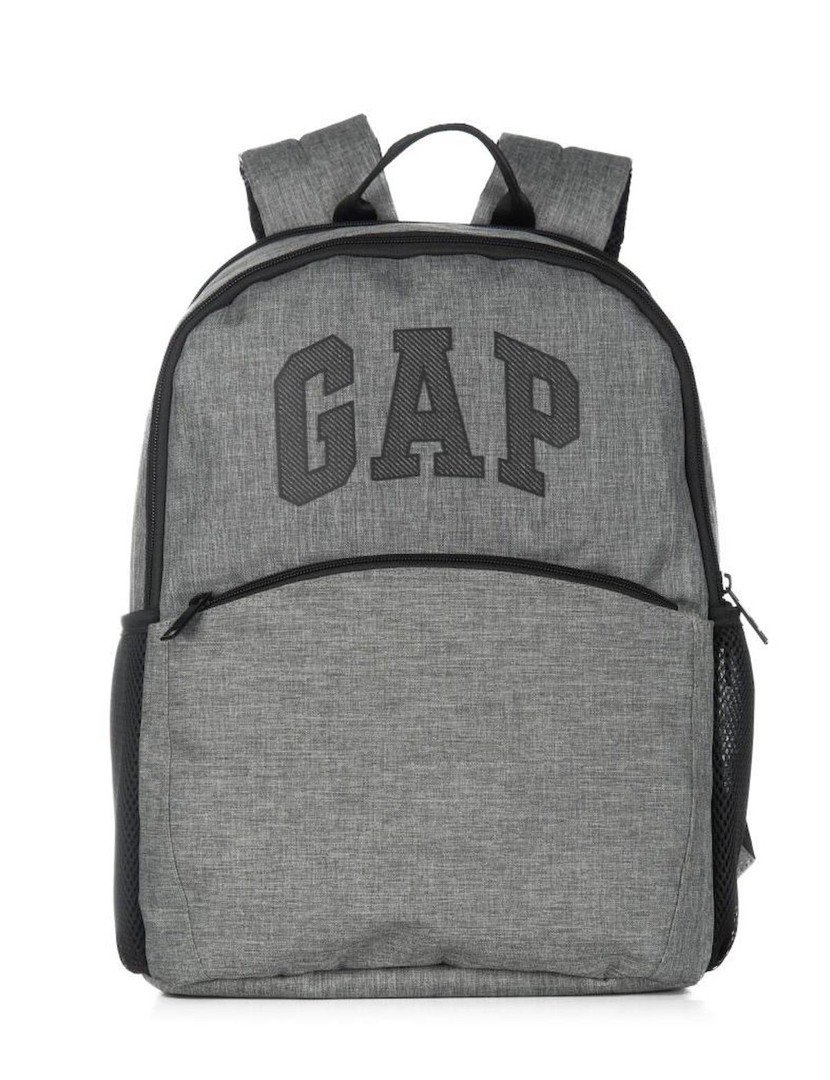 Gap 3 Gözlü Gri Lise-Üniversite Unisex Sırt Çantası