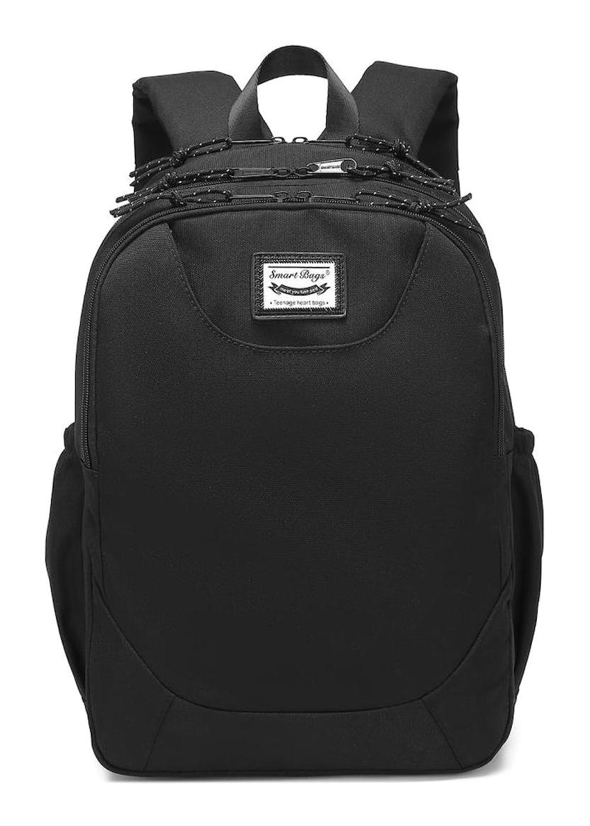 Smart Bags 3199 3 Gözlü Siyah Lise-Üniversite Unisex Sırt Çantası