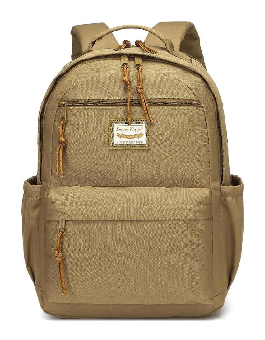 Smart Bags 3198 Çok Gözlü Kahverengi Lise-Üniversite Unisex Sırt Çantası