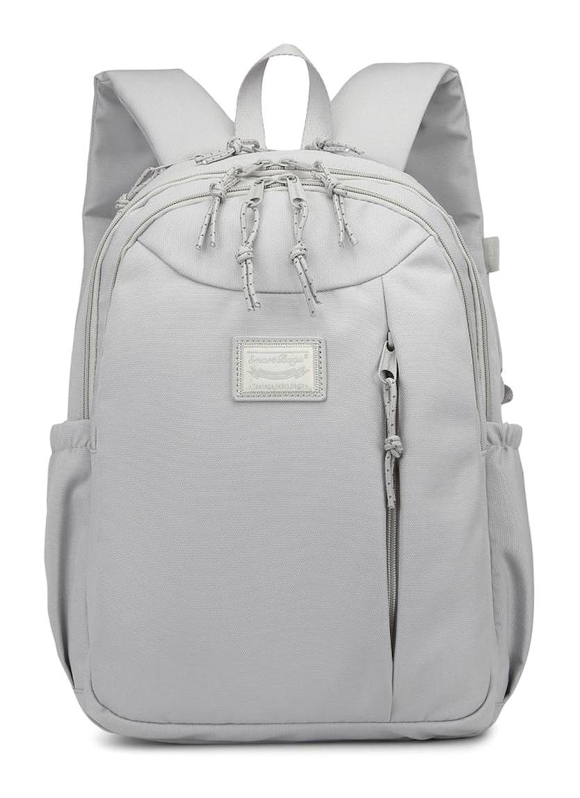 Smart Bags 3200 Çok Gözlü Beyaz Lise-Üniversite Unisex Sırt Çantası