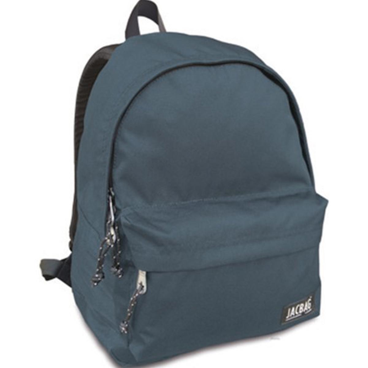 Jacbag JAC-12 2 Gözlü Gri Lise-Üniversite Unisex Sırt Çantası