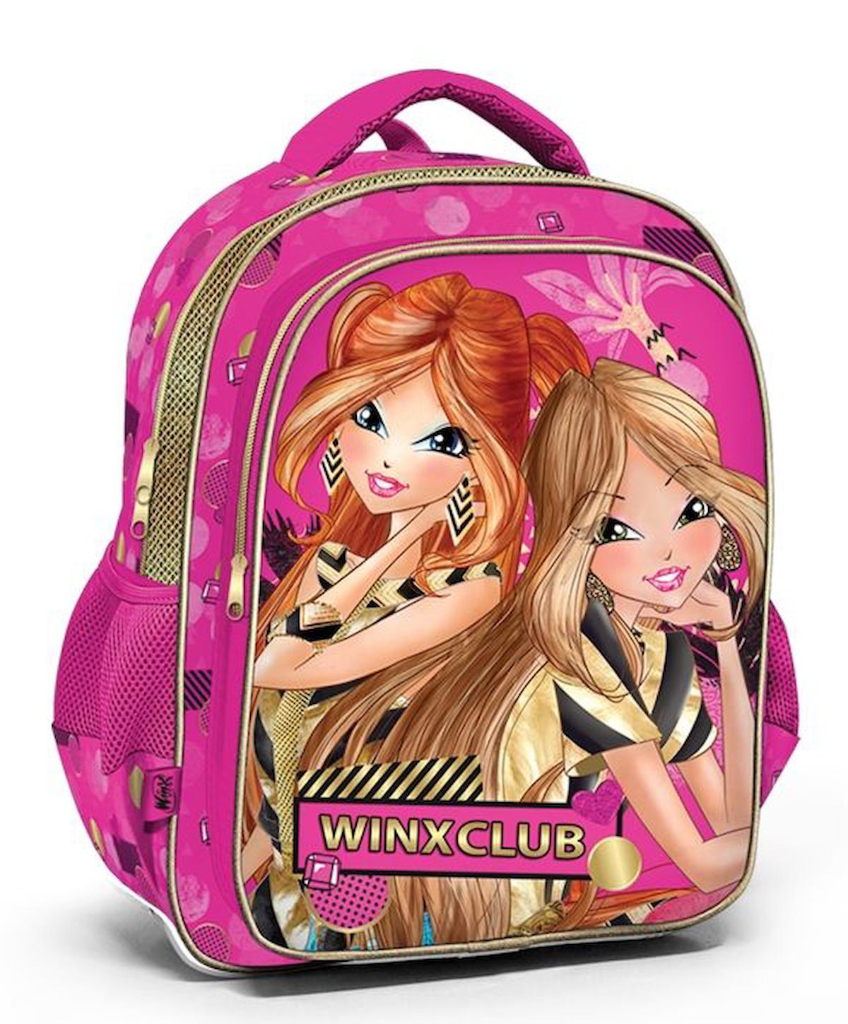 Yaygan Çanta 63273 Winx 2 Gözlü Çok Renkli İlkokul Kız Çocuk Sırt Çantası
