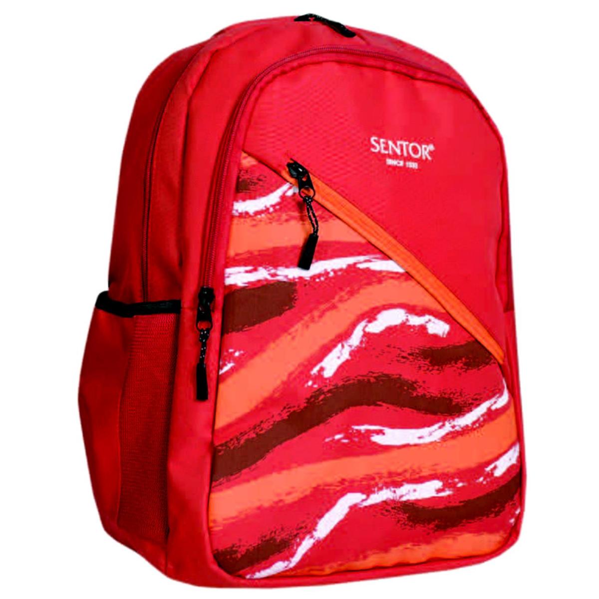 Sentor SN-522 3 Gözlü Turuncu Lise-Üniversite Unisex Sırt Çantası